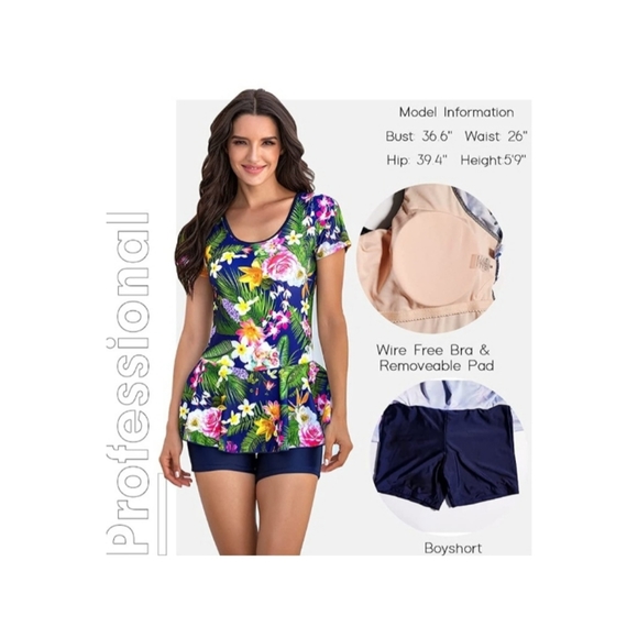 Modest Women's One Piece Swimdress - Picture 6 of 7